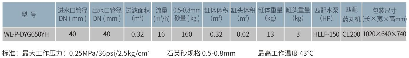 WL-P-DYG650HC一體化塑膠過濾機組